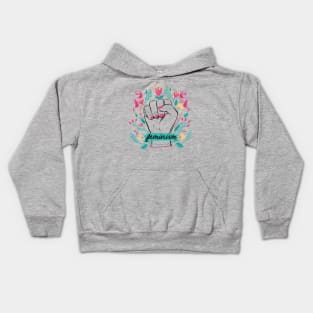 Feminism sorority girl boss Kids Hoodie